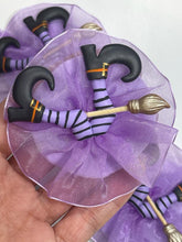 Load image into Gallery viewer, Crashing Witch Halloween Clay Figurine - Handmade