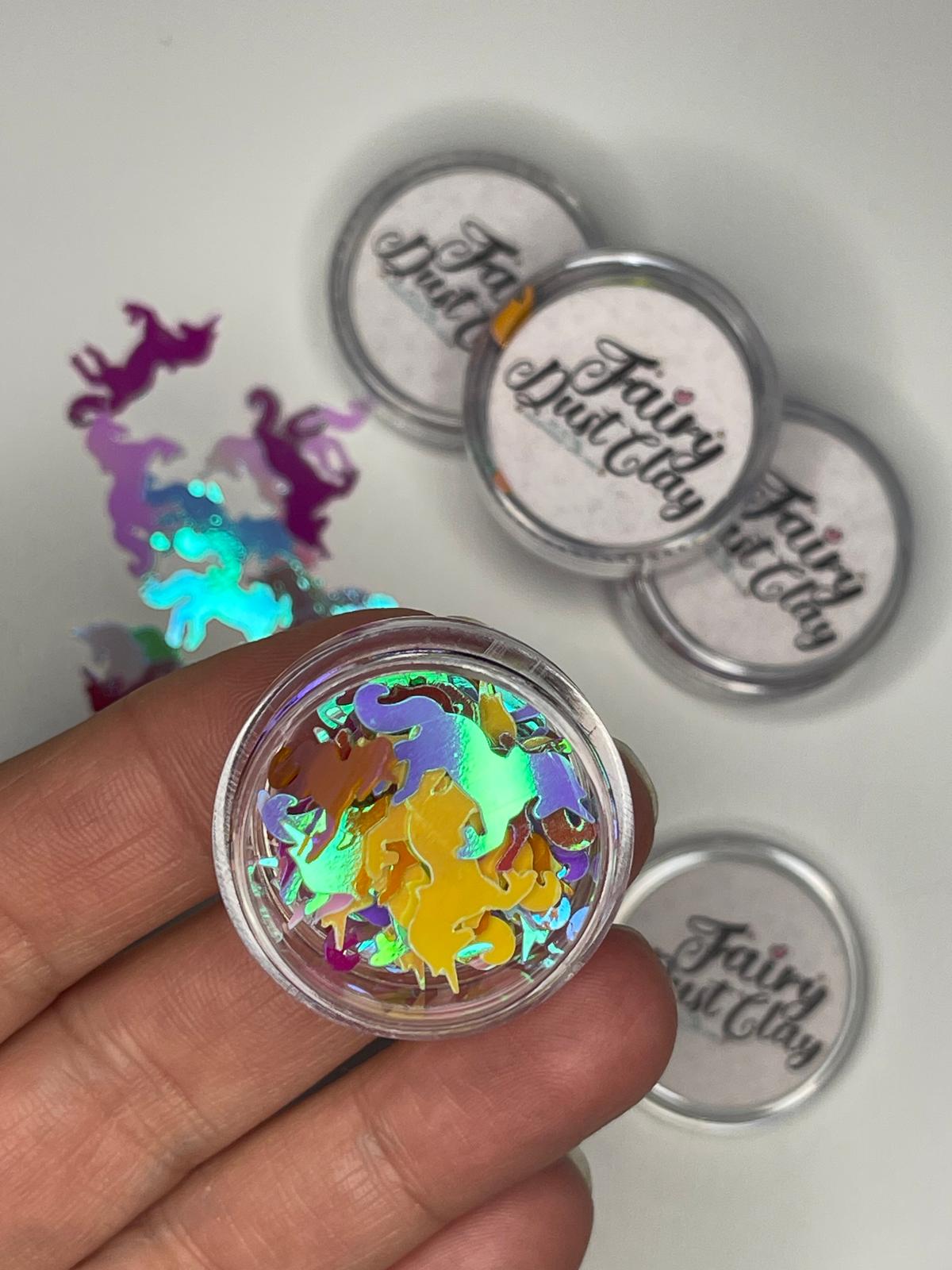 Unicorn Shaped Color Shifting Glitter Flakes - Glitter Flakes/ Scrapbooking/Card making/Slime