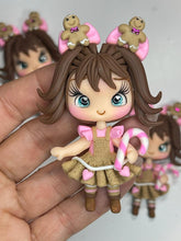 Load image into Gallery viewer, Gingerbread Girl Christmas Clay Figurine -Handmade
