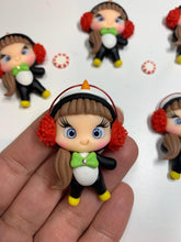 Load image into Gallery viewer, Christmas Dress Up Friends Clay Figurine - Handmade