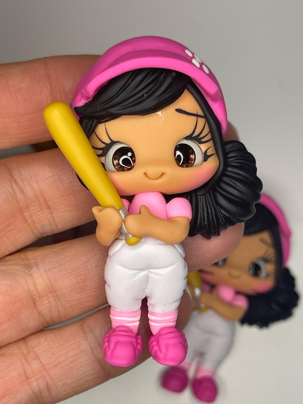 The Baseball Player Handmade Clay Figurine - Sports Collection