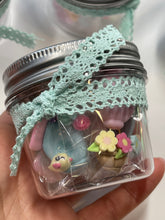 Load image into Gallery viewer, Hello Spring Mason Jar Clay Figurines- Flat Back Clay Bundle- Handmade