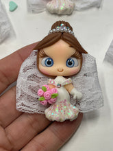 Load image into Gallery viewer, Bride To Be Clay Figurine, Flat Back Clay