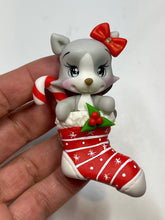 Load image into Gallery viewer, Christmas Stocking Cutie Clay Figurine - Handmade - Christmas Holiday