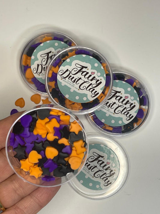 Halloween Inspired Clay Sprinkle Mix- Confetti/Glitter