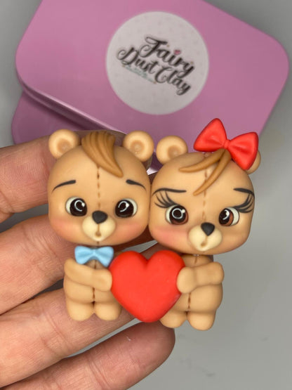 Handmade Valentine Clay Box Keepsake – Mini Love Gift,  Clay Heart Box