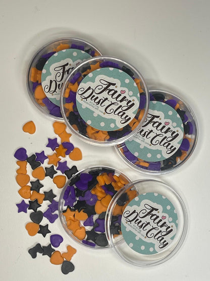 Halloween Inspired Clay Sprinkle Mix- Confetti/Glitter