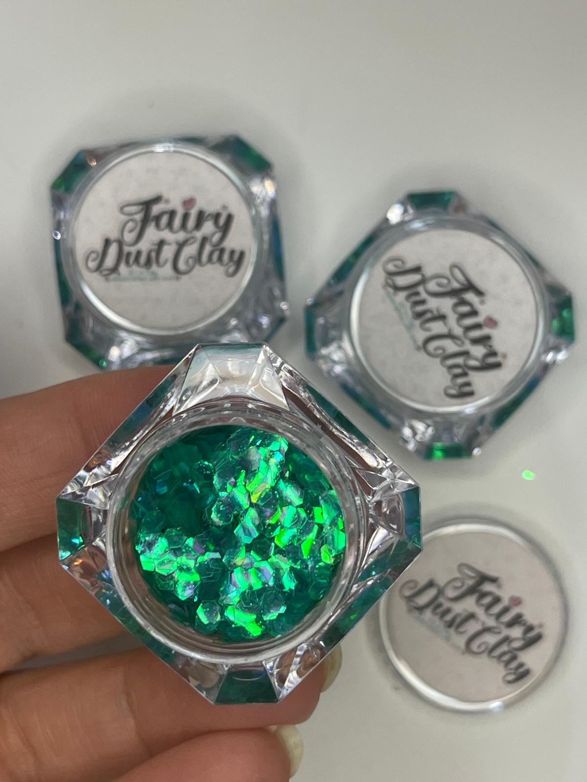 Fields of Green - Exclusive  Shimmer Glitter -Glitter Flakes - Sequins/ Glitter