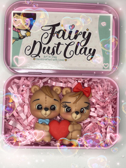 Handmade Valentine Clay Box Keepsake – Mini Love Gift,  Clay Heart Box