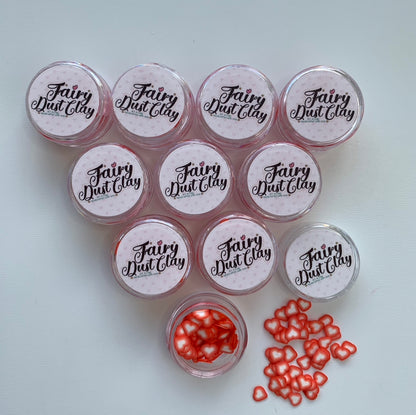 Valentine's Heart Fake Sprinkle Mix, Confetti, Decoden, DIY Crafts