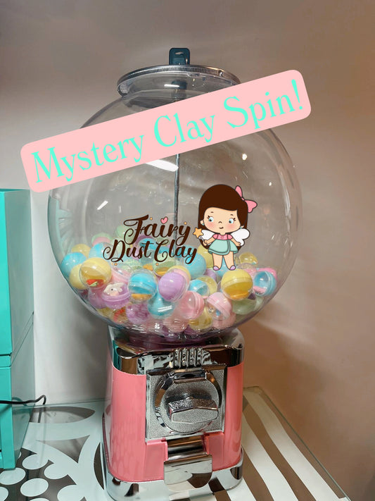 Clay Charm-Ball Machine -Mystery Spin - Surprise Clay