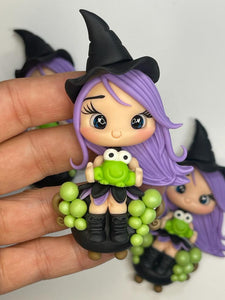 Tracy The Cute Witch Halloween -Handmade