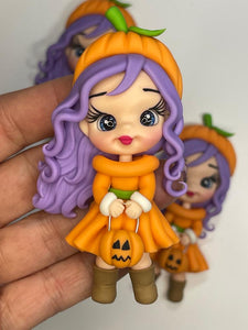 Mackie The Trick or Treat Girl - Halloween handmade