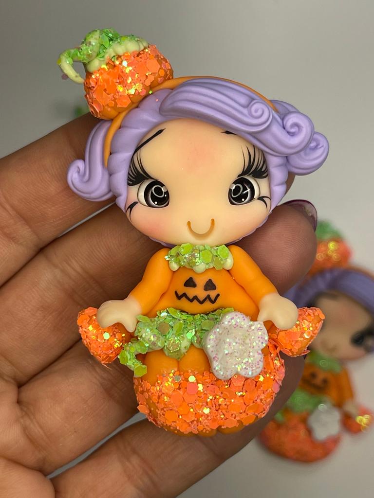 Baby Pumpkin Girl Halloween Handmade