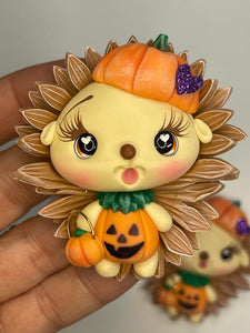 Pumpkin Hedgehog Halloween Fun - Handmade