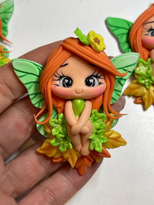 Sadie The Fall Fairy Clay Figurine - Handmade