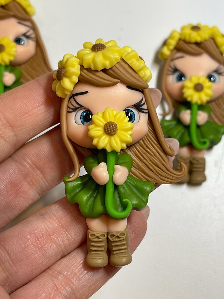 Alba The Sunflower Girl - Handmade