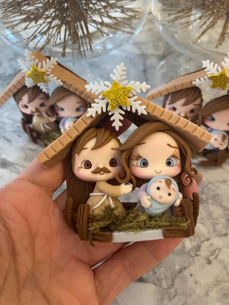 Nativity Scene - Christmas Handmade Clay