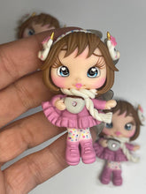 Load image into Gallery viewer, Emily Hot Cocoa Clay Figurine - Handmade
