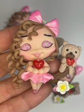 Load image into Gallery viewer, Love is in the Air Valentine&#39;s Clay Figurine - Handmade
