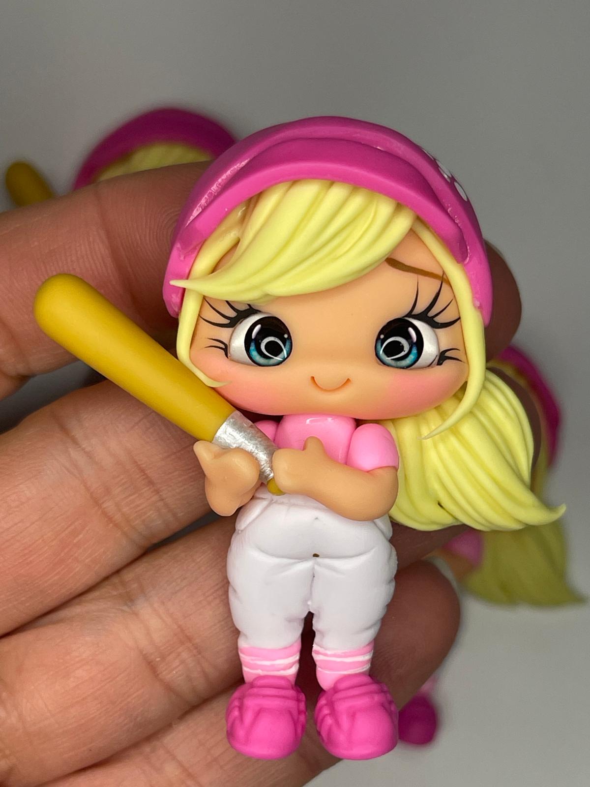 The Baseball Player Handmade Clay Figurine - Sports Collection