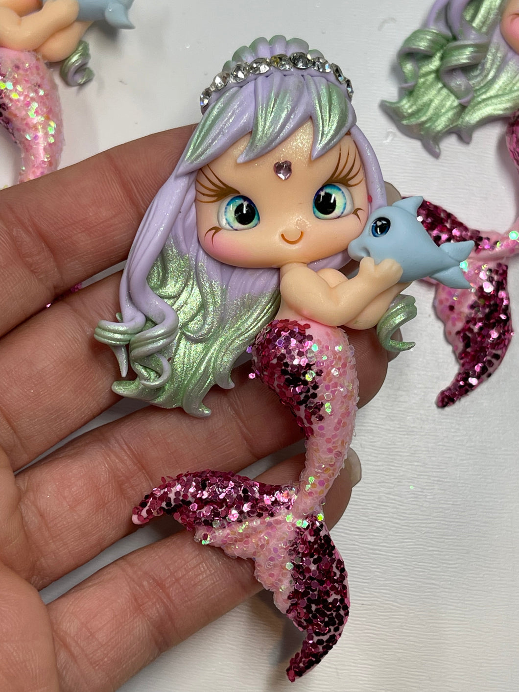 Lorelei The Mermaid Clay figurine - Handmade