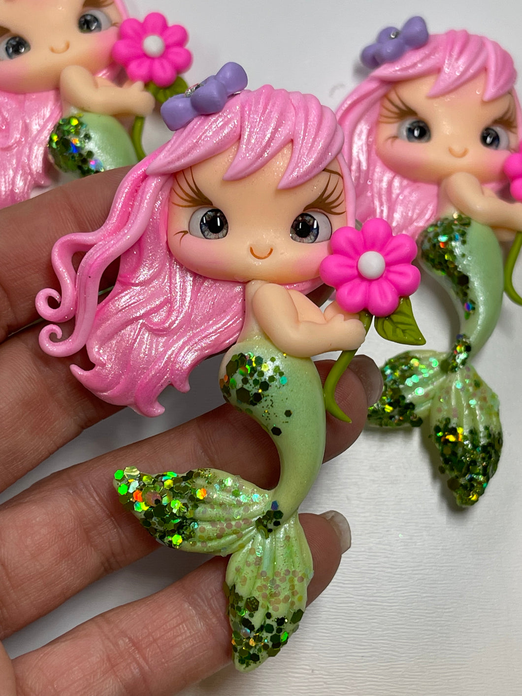 Alana The Mermaid Clay Figurine - Handmade