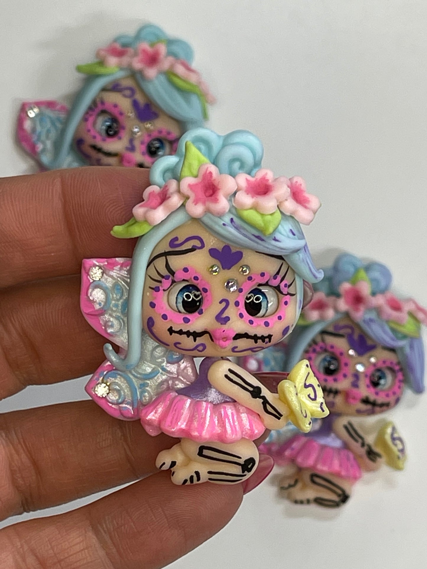 Gloria The Sugar Skull Fairy -Handmade