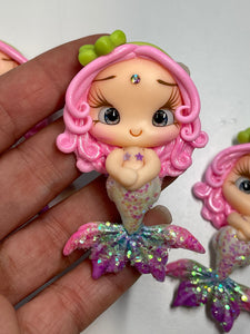 Nixie The Mermaid Clay Figurine - Handmade