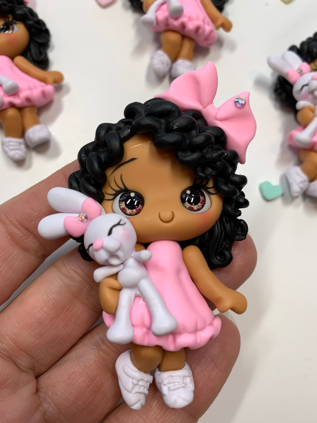 Ella The Easter Girl Clay Embellishment