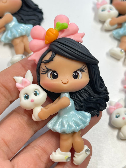 Hazel The Easter Girl Clay Embellishment