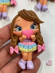 Crystal Spring Girl Clay Figurine