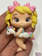 Load image into Gallery viewer, Summer Fun Girl Clayl Figurine
