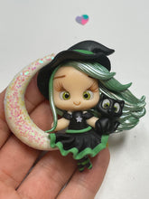 Load image into Gallery viewer, Luna The Witch - Halloween Clay Figurine - Handmade
