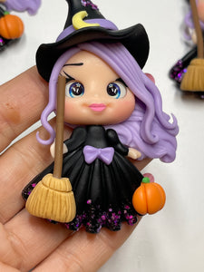 Helena The Halloween Witch Clay Figurine - Handmade