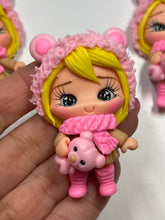 Load image into Gallery viewer, Maddie Sweater Weather Girl Clay Figurine- Handmade
