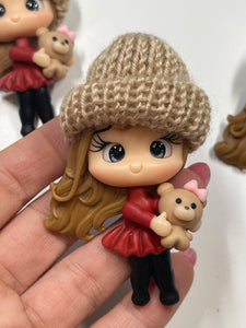 Sharon Girl Clay Figurine- Handmade