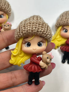 Sharon Girl Clay Figurine- Handmade