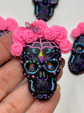 Load image into Gallery viewer, Sugar Skull Limited Edition Hand painted and Swarovski Embelishment - Handmade
