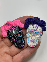 Load image into Gallery viewer, Sugar Skull Limited Edition Hand painted and Swarovski Embelishment - Handmade
