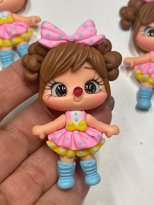 Clara The Clown Cutie Clay Figurine- Handmade