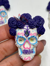 Load image into Gallery viewer, Sugar Skull Limited Edition Hand painted and Swarovski Embelishment - Handmade
