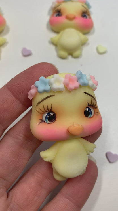 Little Easter Chick Spring Clay Embellishment