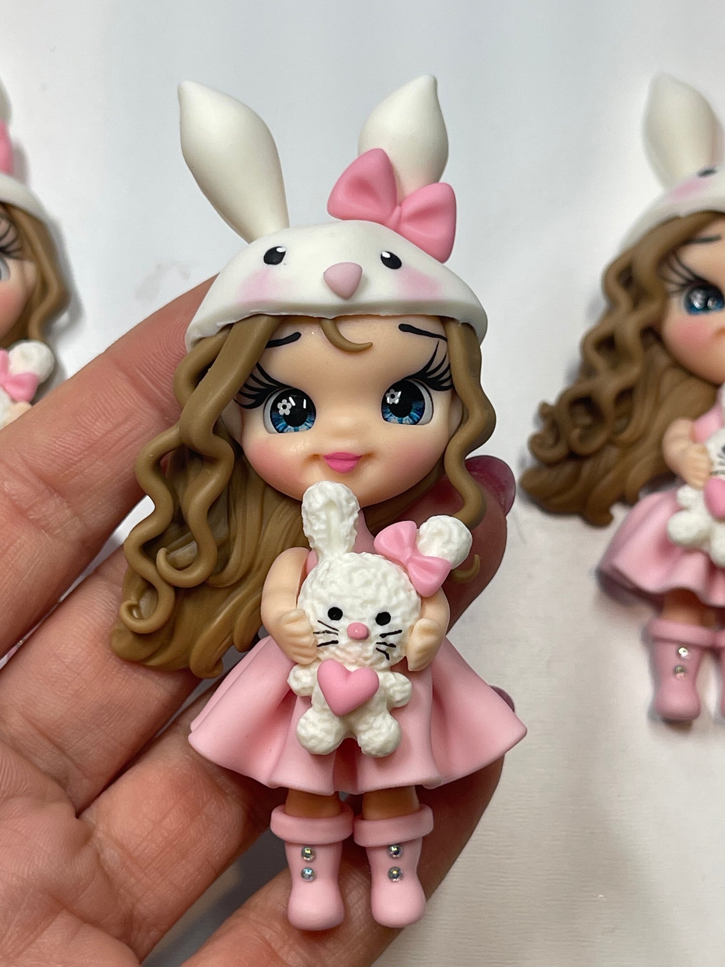 Amy Easter Girl Figurine- Handmade