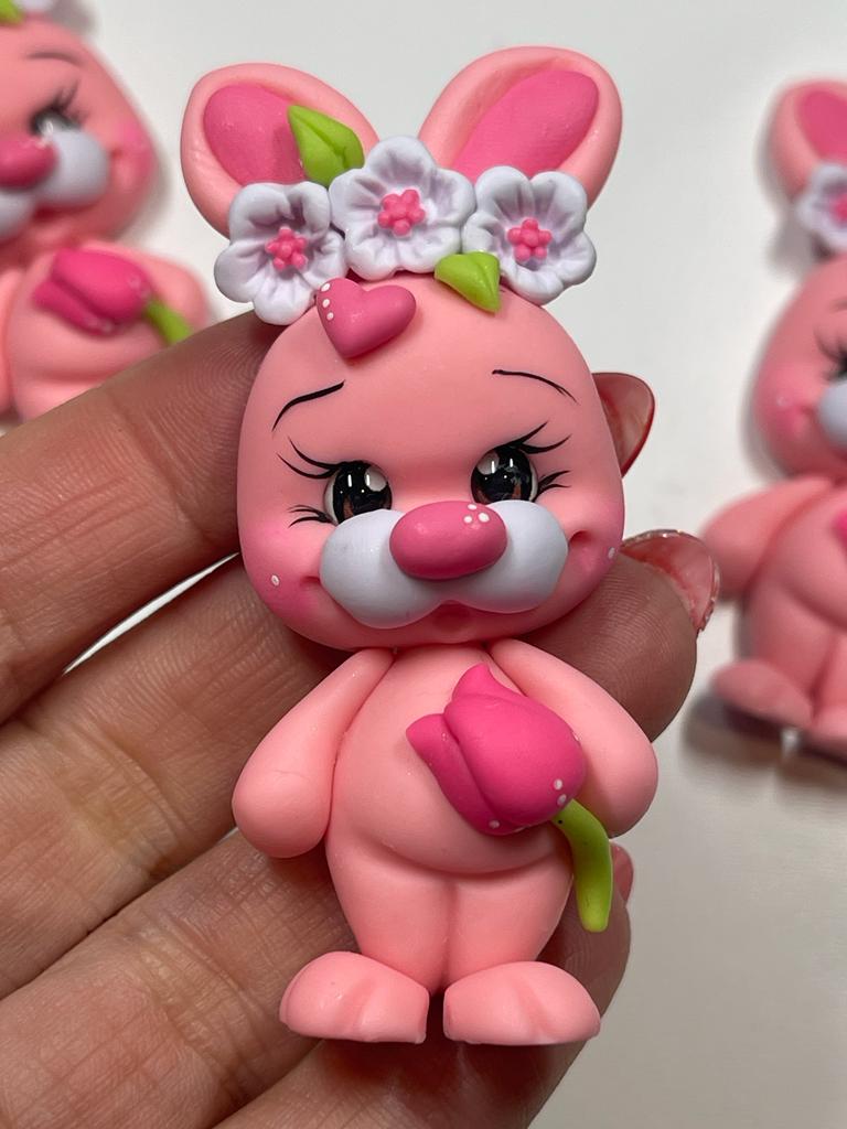 Some Bunny Loves You - Handmade Clay Figurine