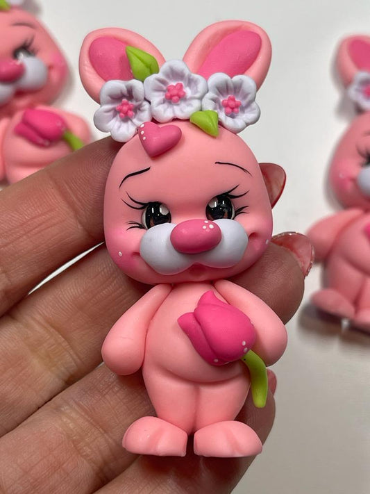 Some Bunny Loves You - Handmade Clay Figurine
