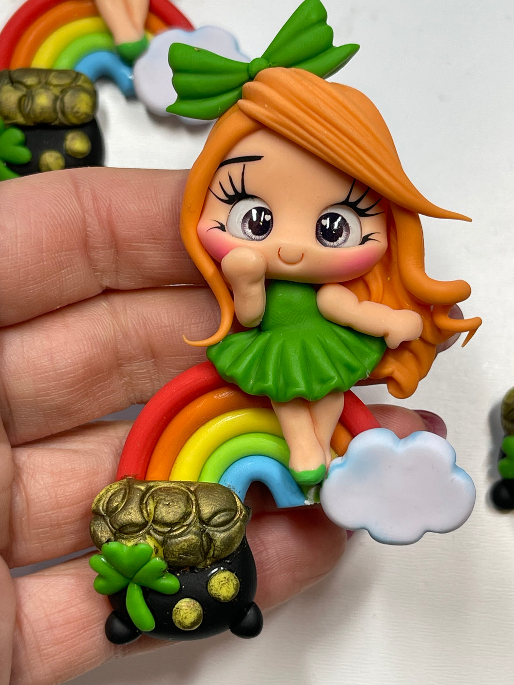 Riley The St. Patrick's Rainbow Girl - Handmade