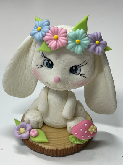 Begonia The easter Bunny 3-D Clay Figurine