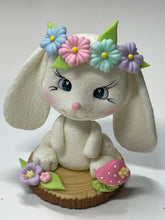 Load image into Gallery viewer, Begonia The easter Bunny 3-D Clay Figurine
