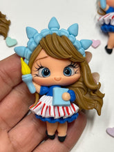 Load image into Gallery viewer, Independence Girl Clay Figurine, Handmade
